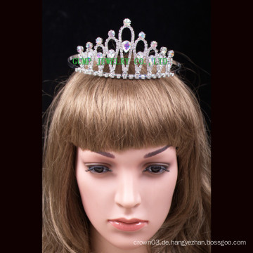 Großhandelsart und weisekronen-freie Rhinestones-Tiara für Braut